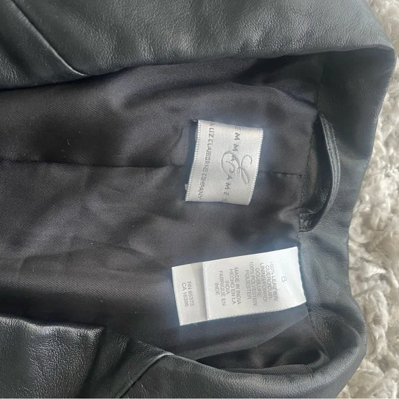 Vintage Emma James Liz Claiborne Leather trench coat - Picture 6 of 8